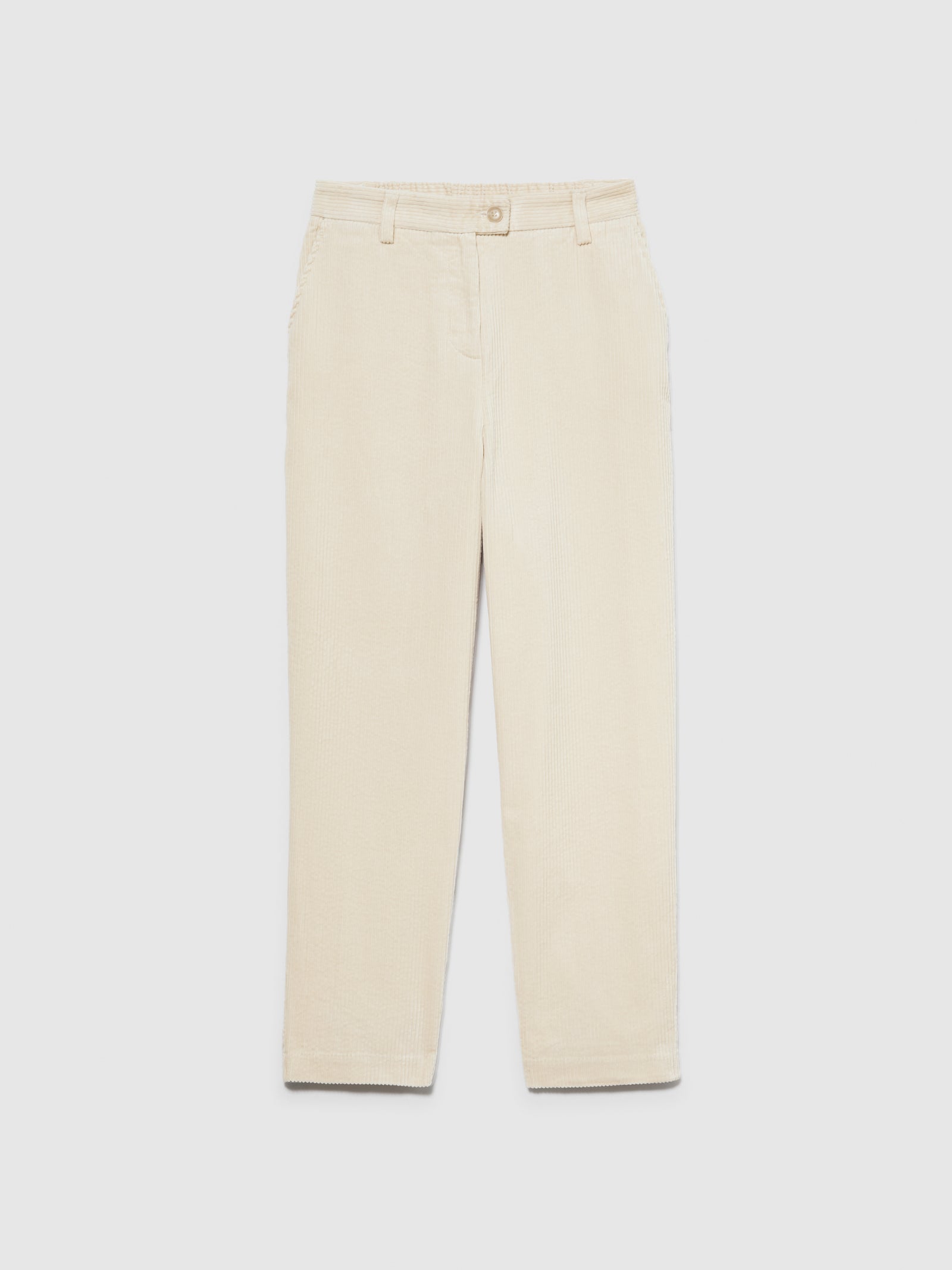 Joggers in velluto a costine da donna bianco panna | Sisley Outlet