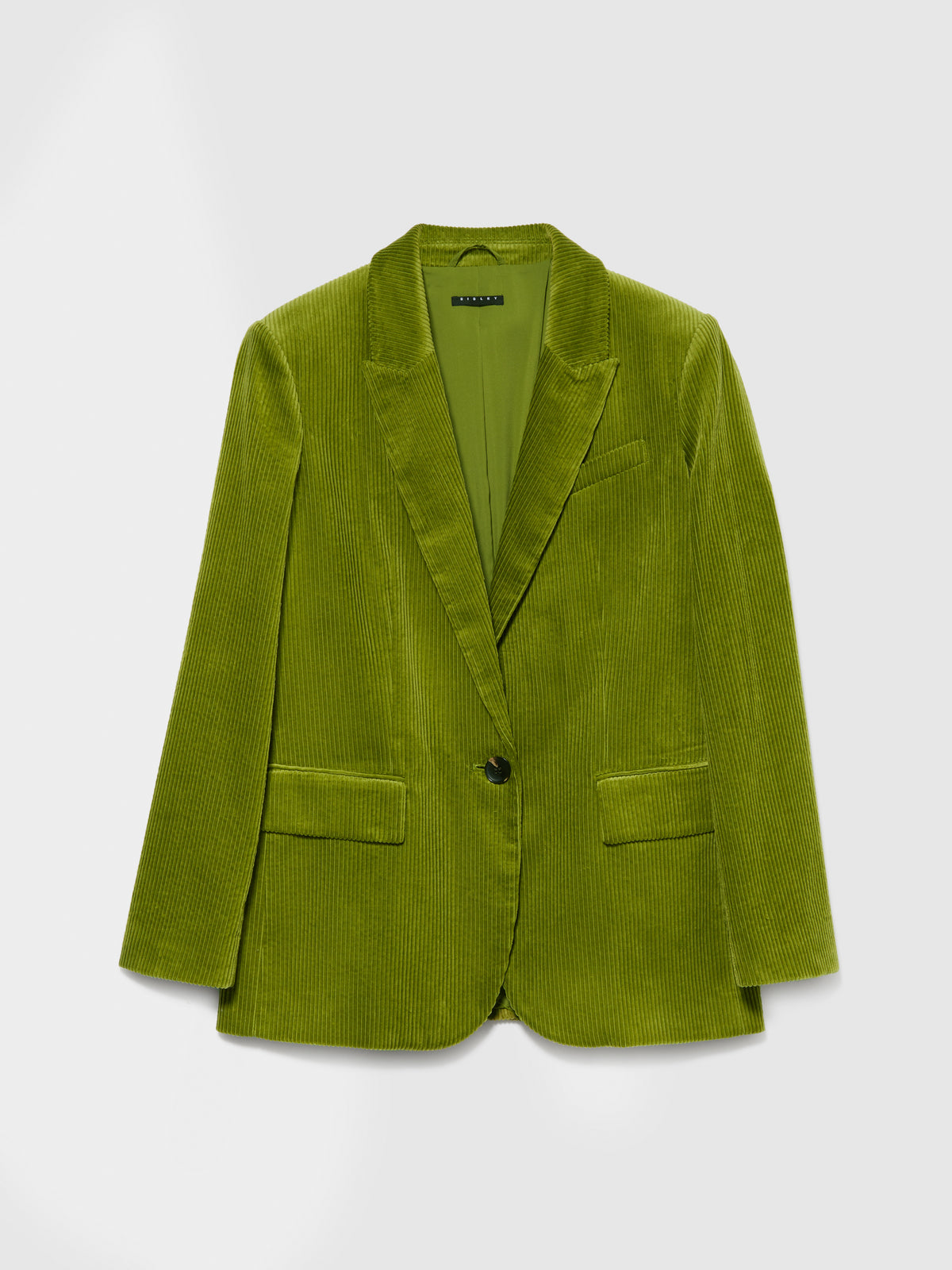 Blazer lungo in velluto a costine