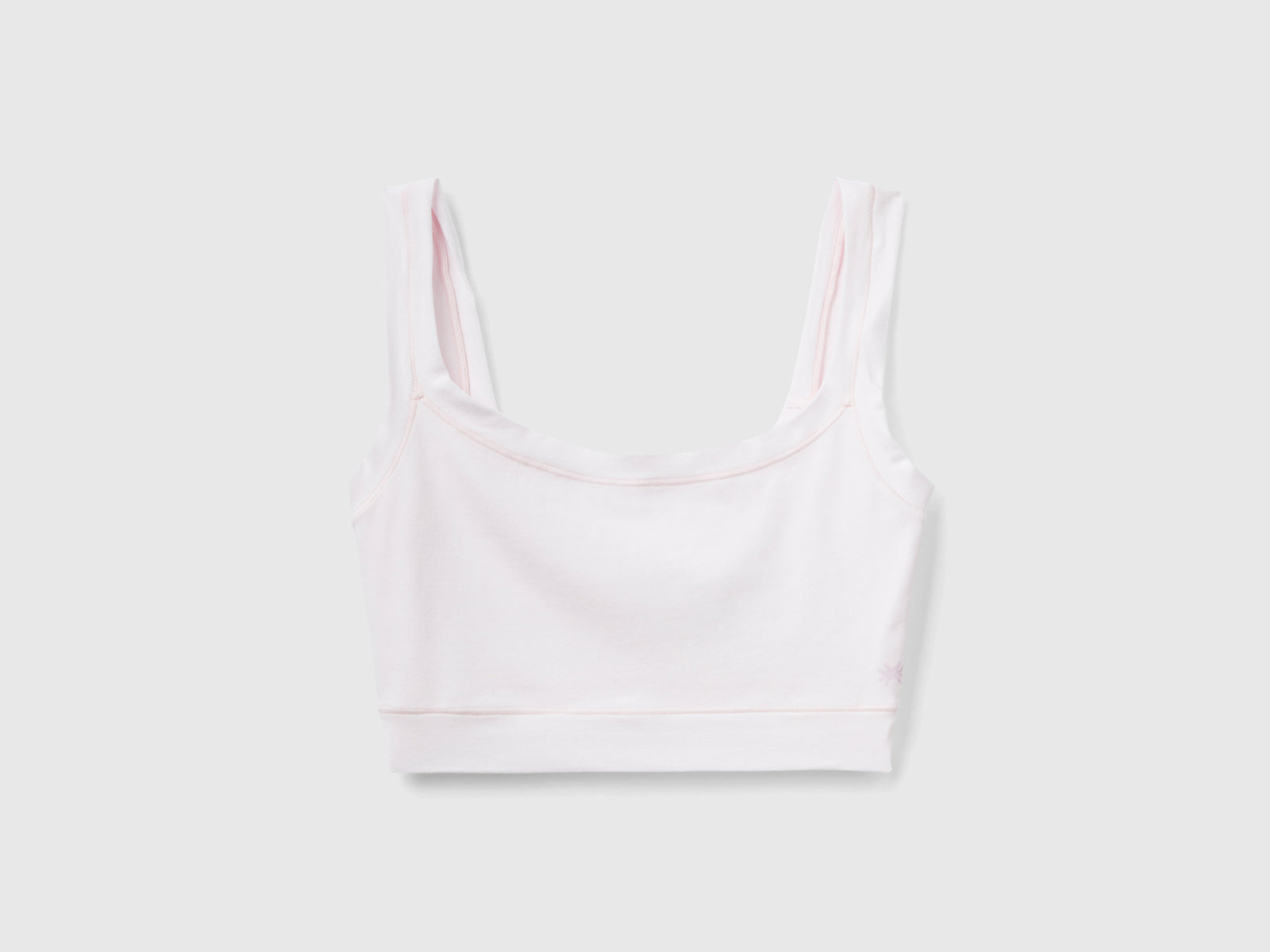 Brassiere cotone biologico super stretch da donna rosa tenue 2 | Benetton Outlet