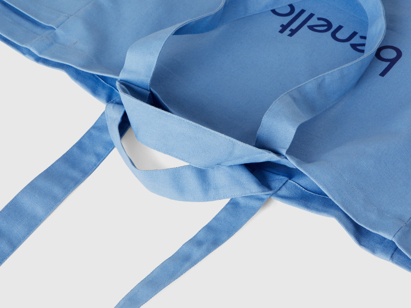 Light blue tote bag in pure cotton da uomo azzurro 4 | Multimarchio Outlet