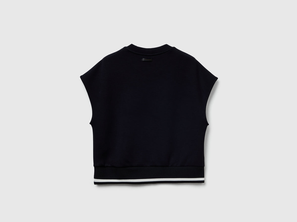 Maglia smanicata in Modal stretch