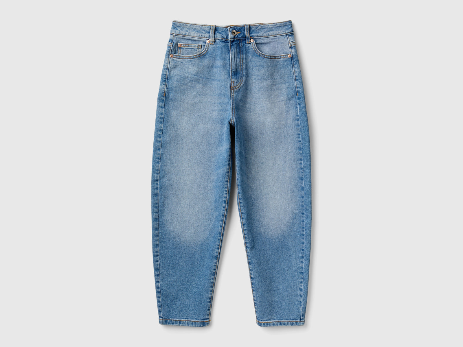 Jeans balloon fit da donna azzurro | Benetton Outlet