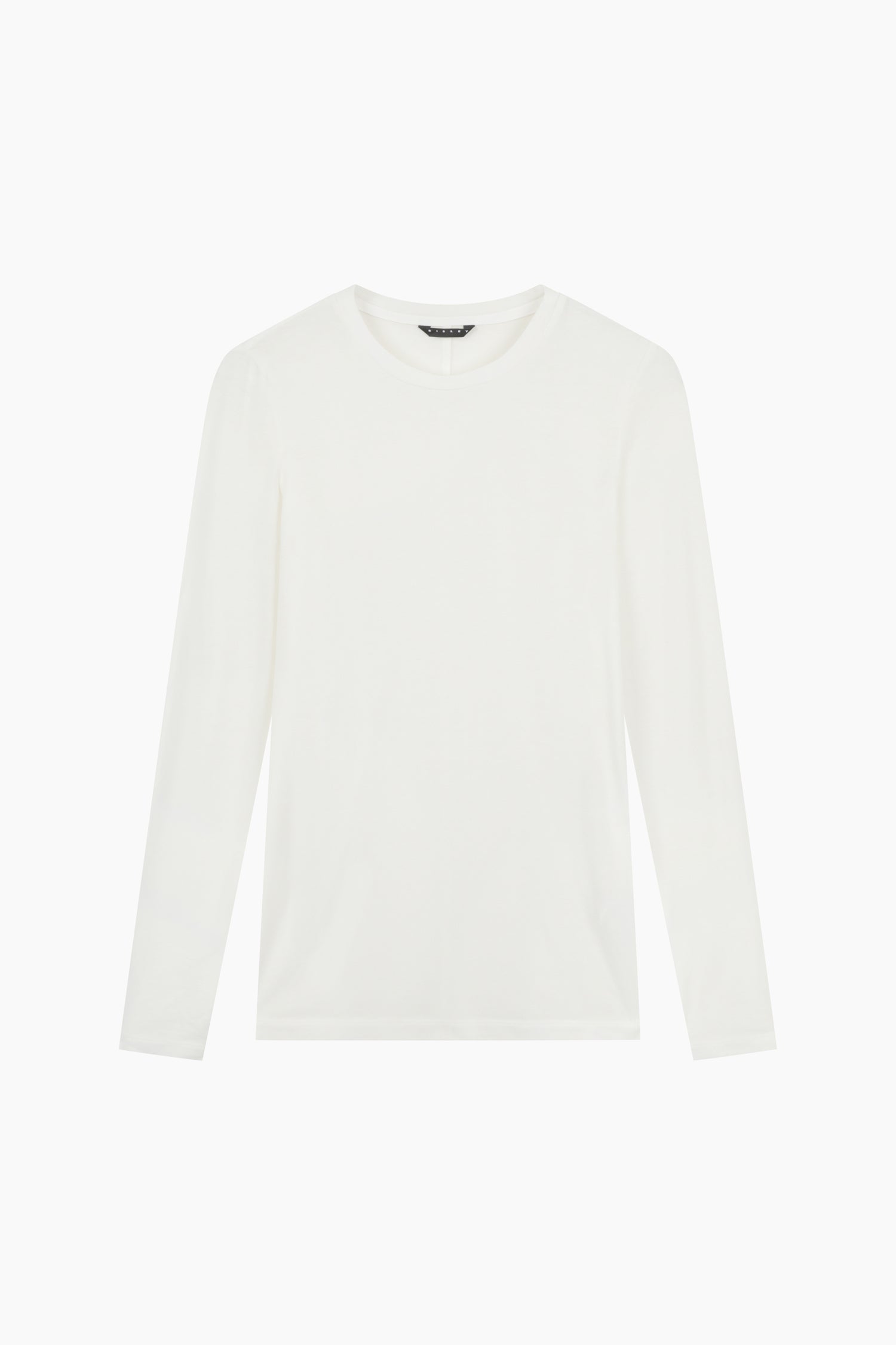 T-shirt girocollo aderente da donna bianco panna | Sisley Outlet