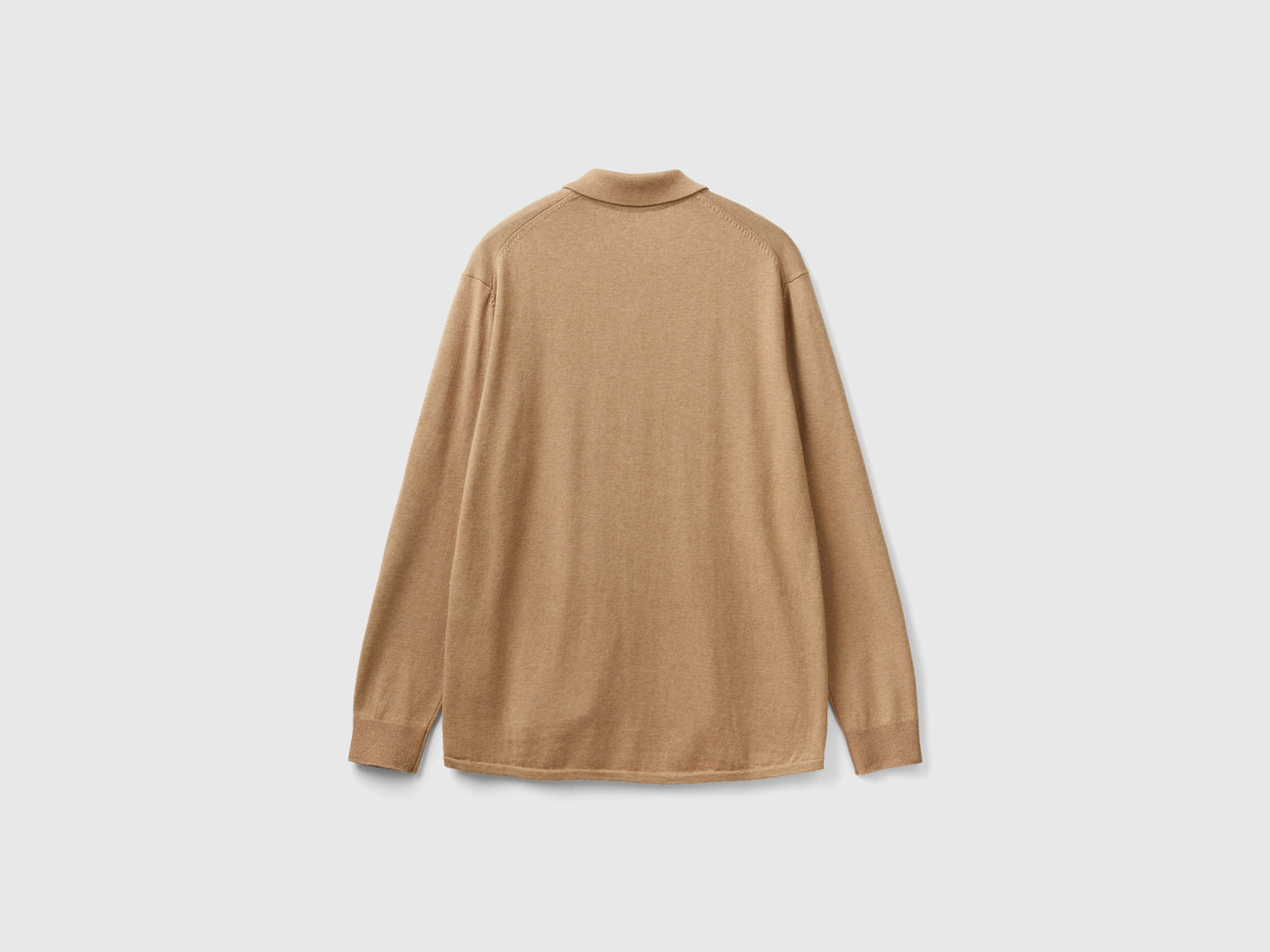 Camicia in maglia da uomo cammello 2 | Benetton Outlet