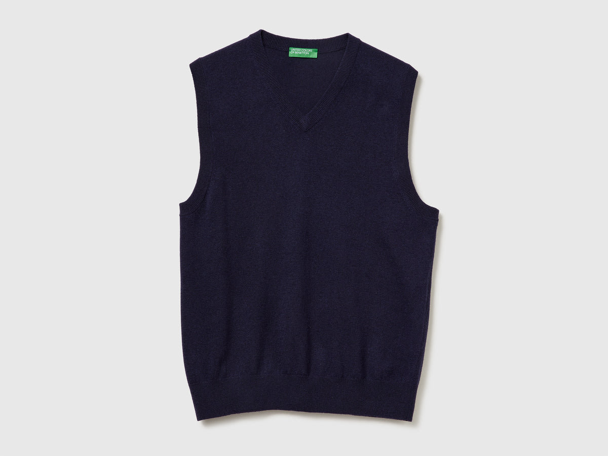 Gilet in pura lana Merino