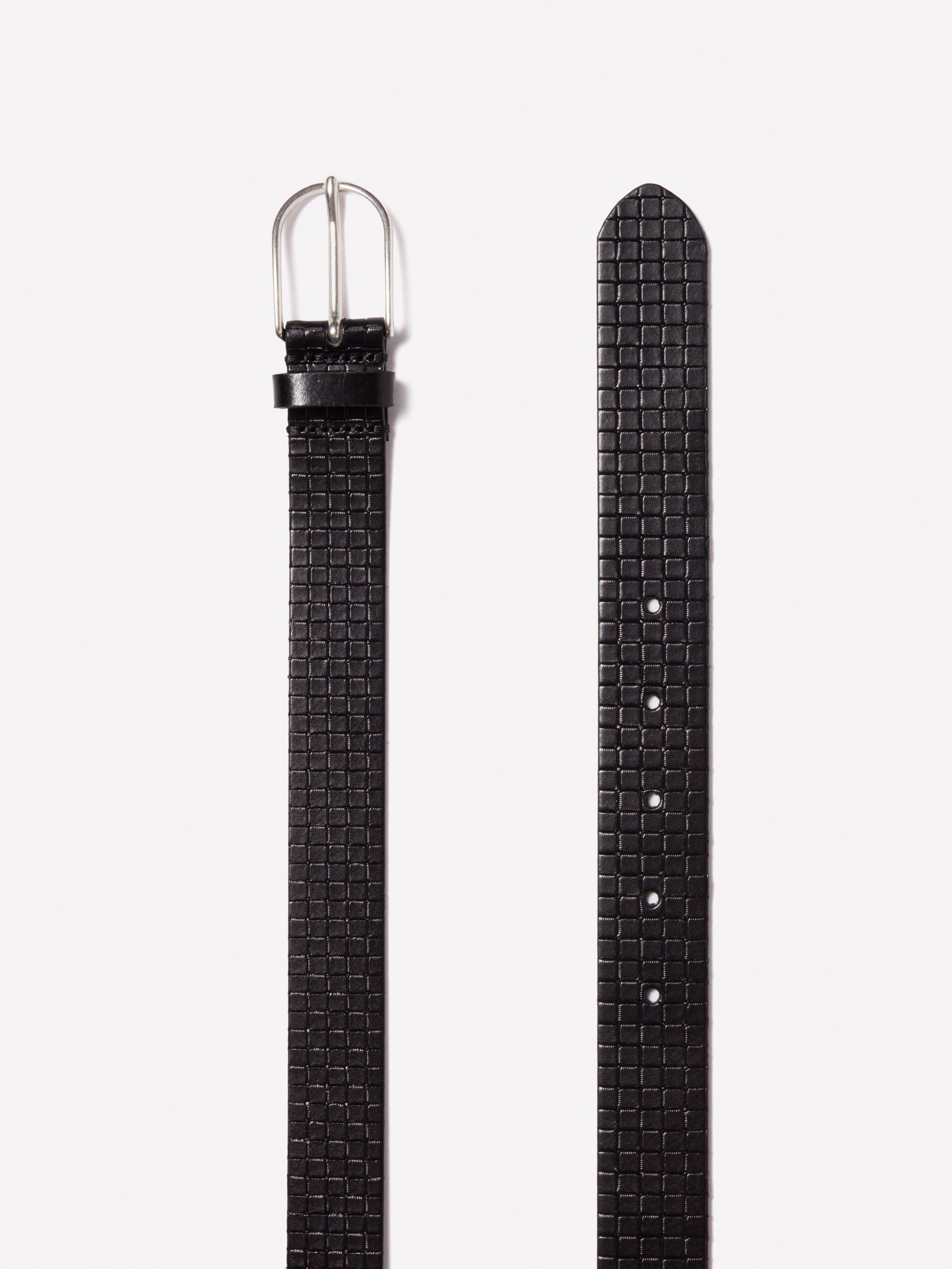 Cintura in pelle effetto stampato da uomo nero 2 | Sisley Outlet