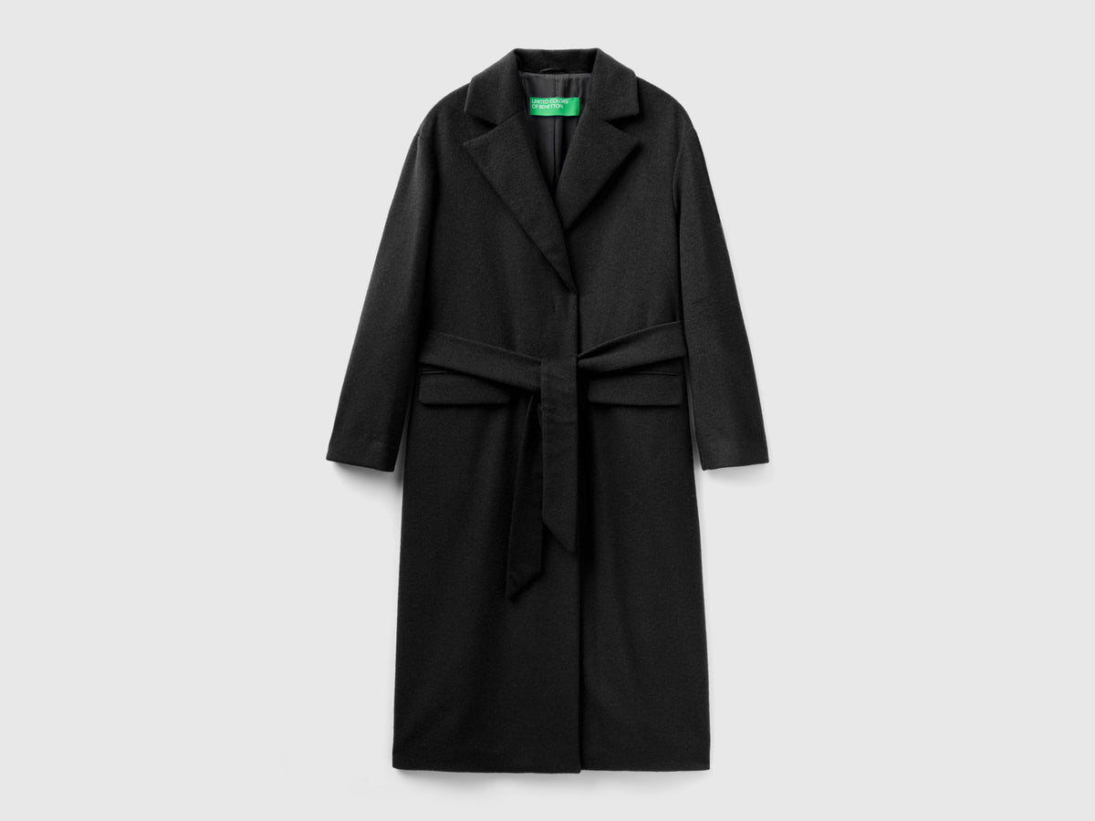 Cappotto lungo con cintura