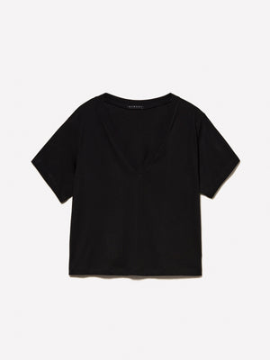 T-shirt con scollo a V