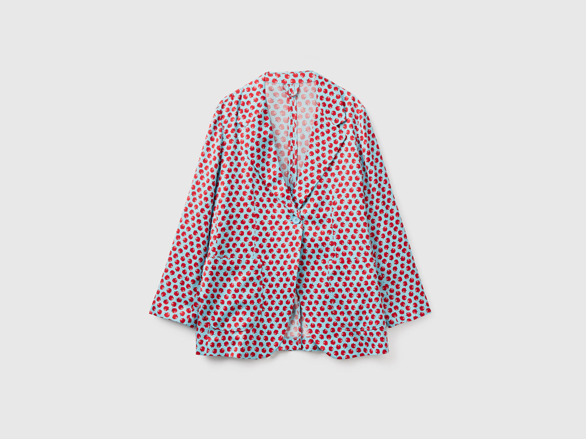 Blazer con pattern frutta