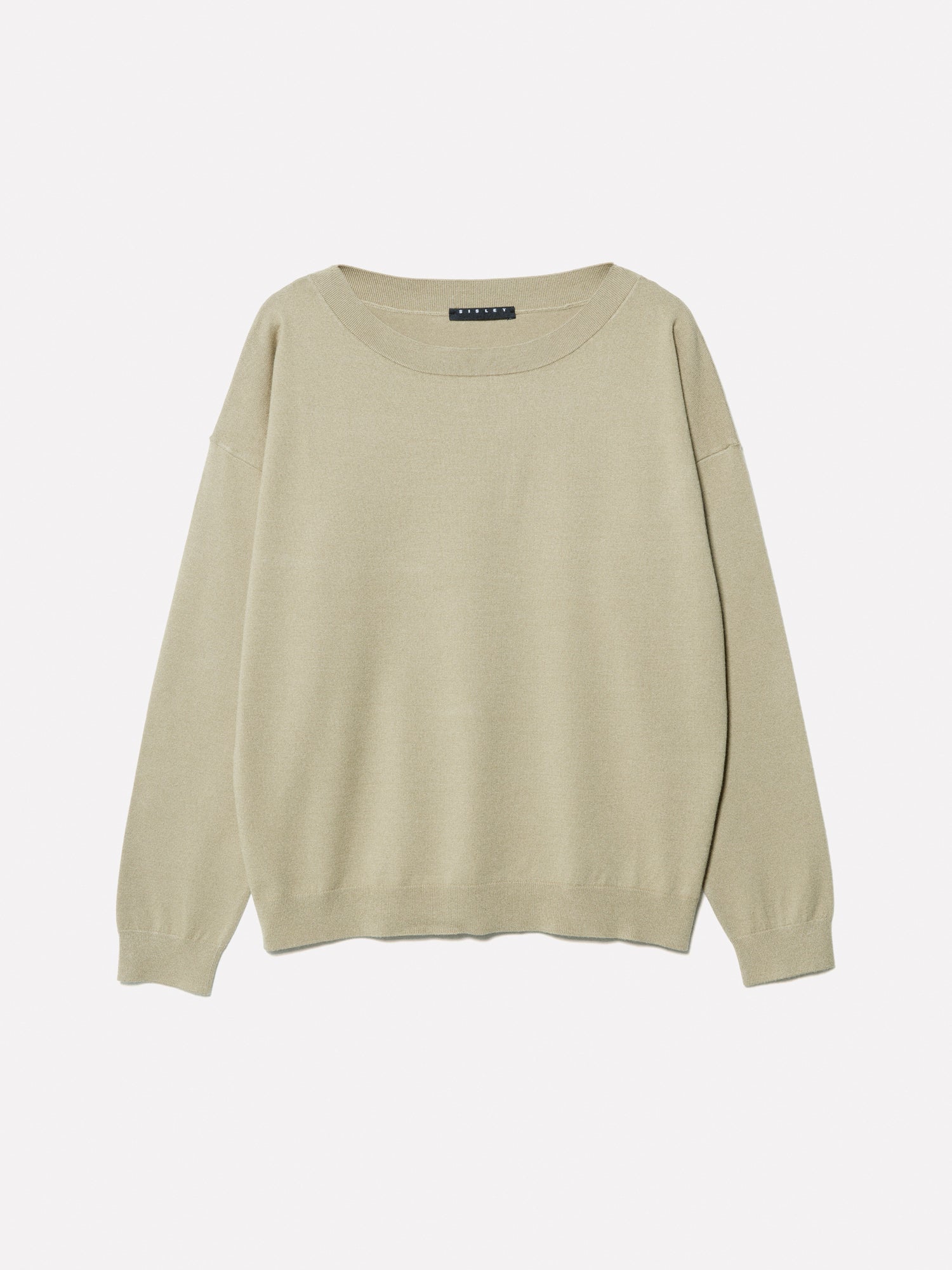 Maglia con scollo a barca da donna verde militare | Sisley Outlet