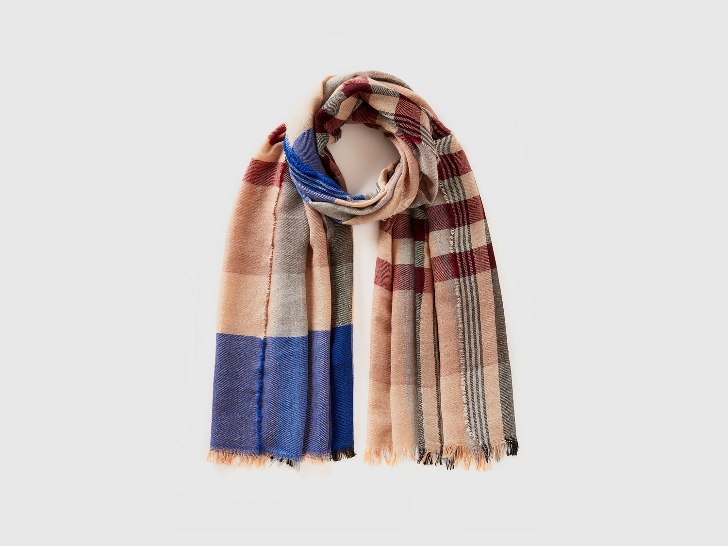Sciarpa tartan in misto lana da uomo multi-color | Benetton Outlet