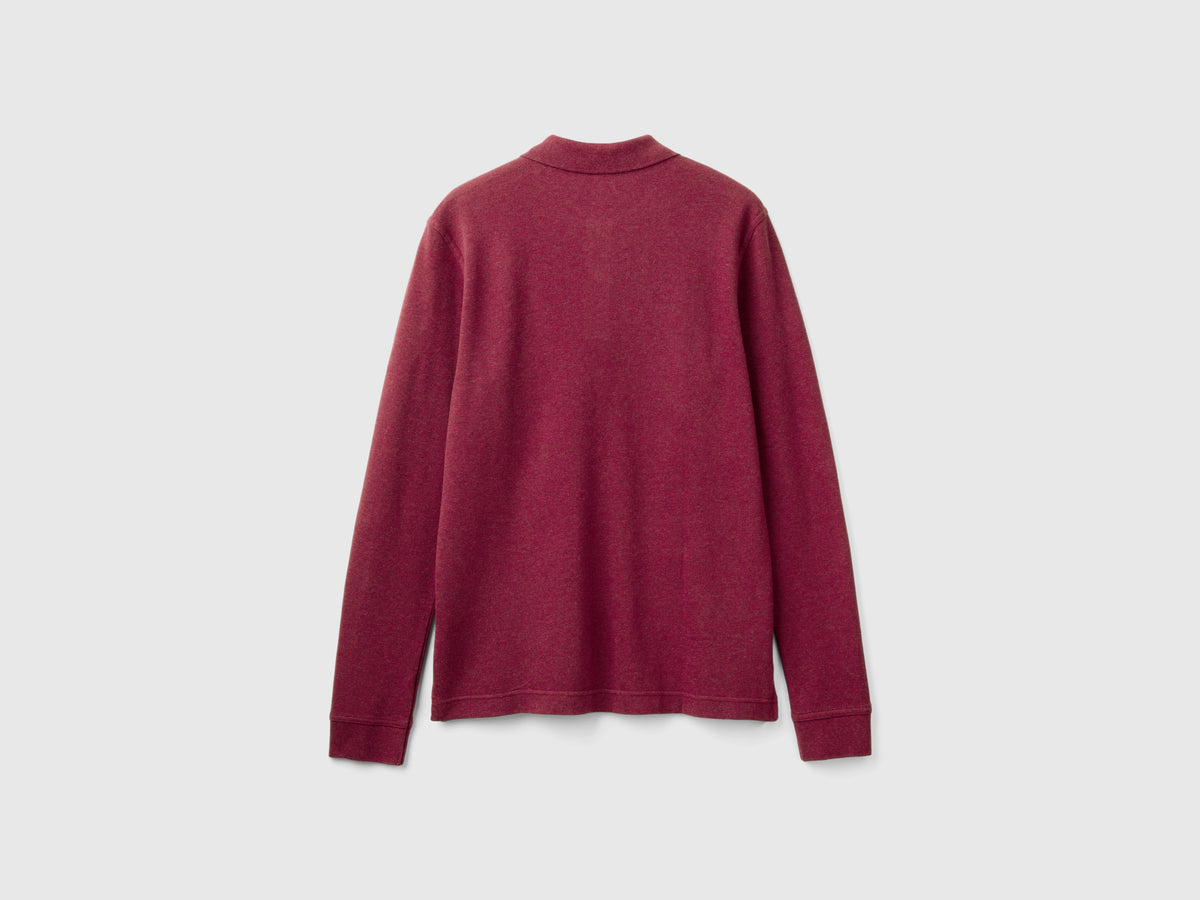 Polo mélange in cotone bio