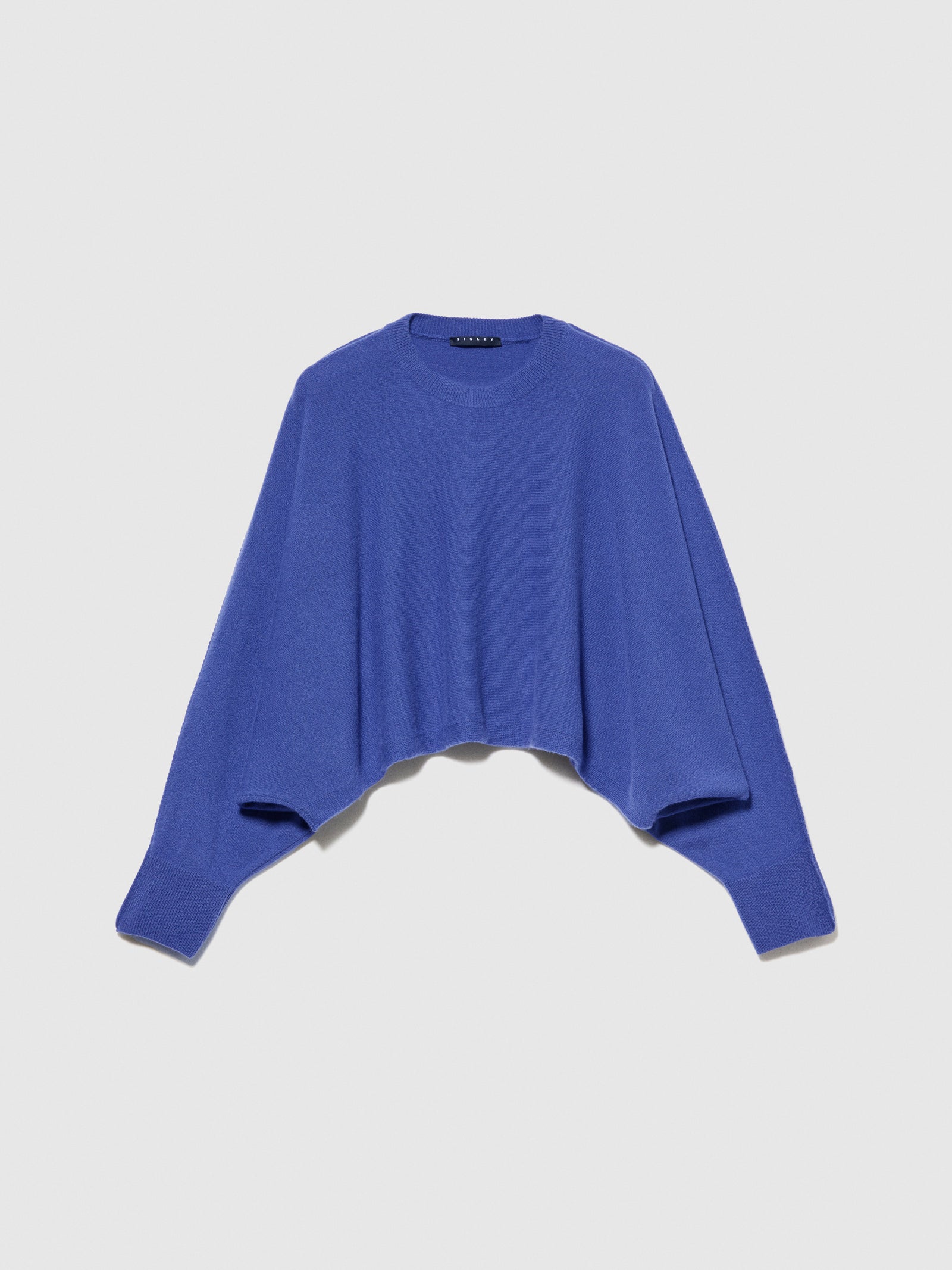 Maglia cropped da donna blu scuro | Sisley Outlet