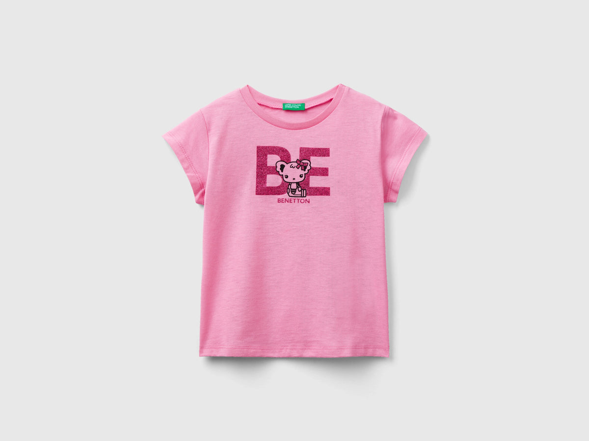 T-shirt in cotone bio con stampa