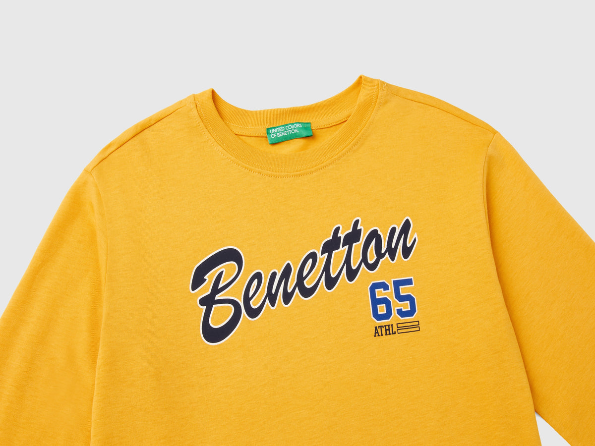 T-shirt manica lunga 100% cotone bio