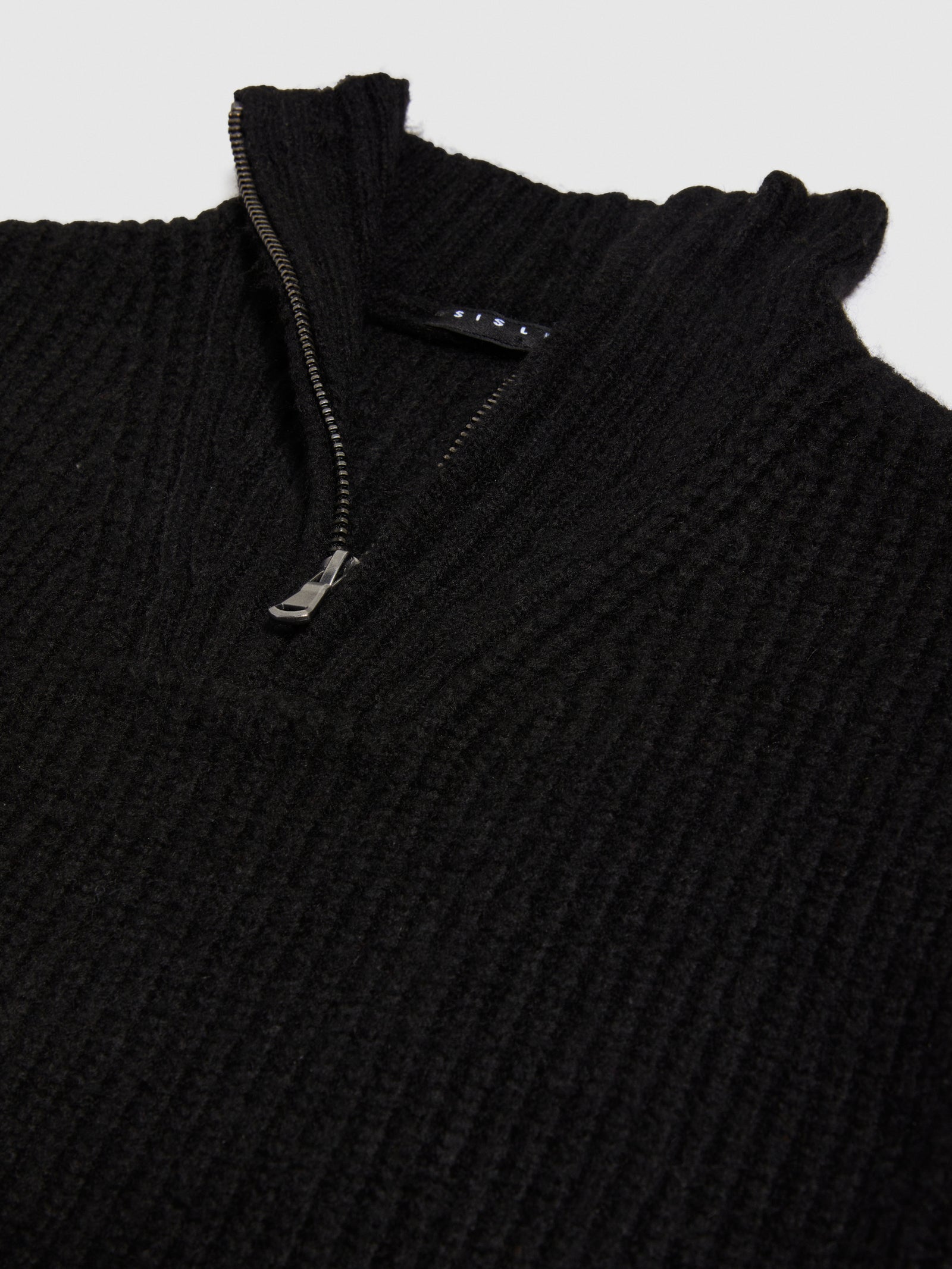 Maglione con collo alto da bambino nero 2 | Sisley young Outlet