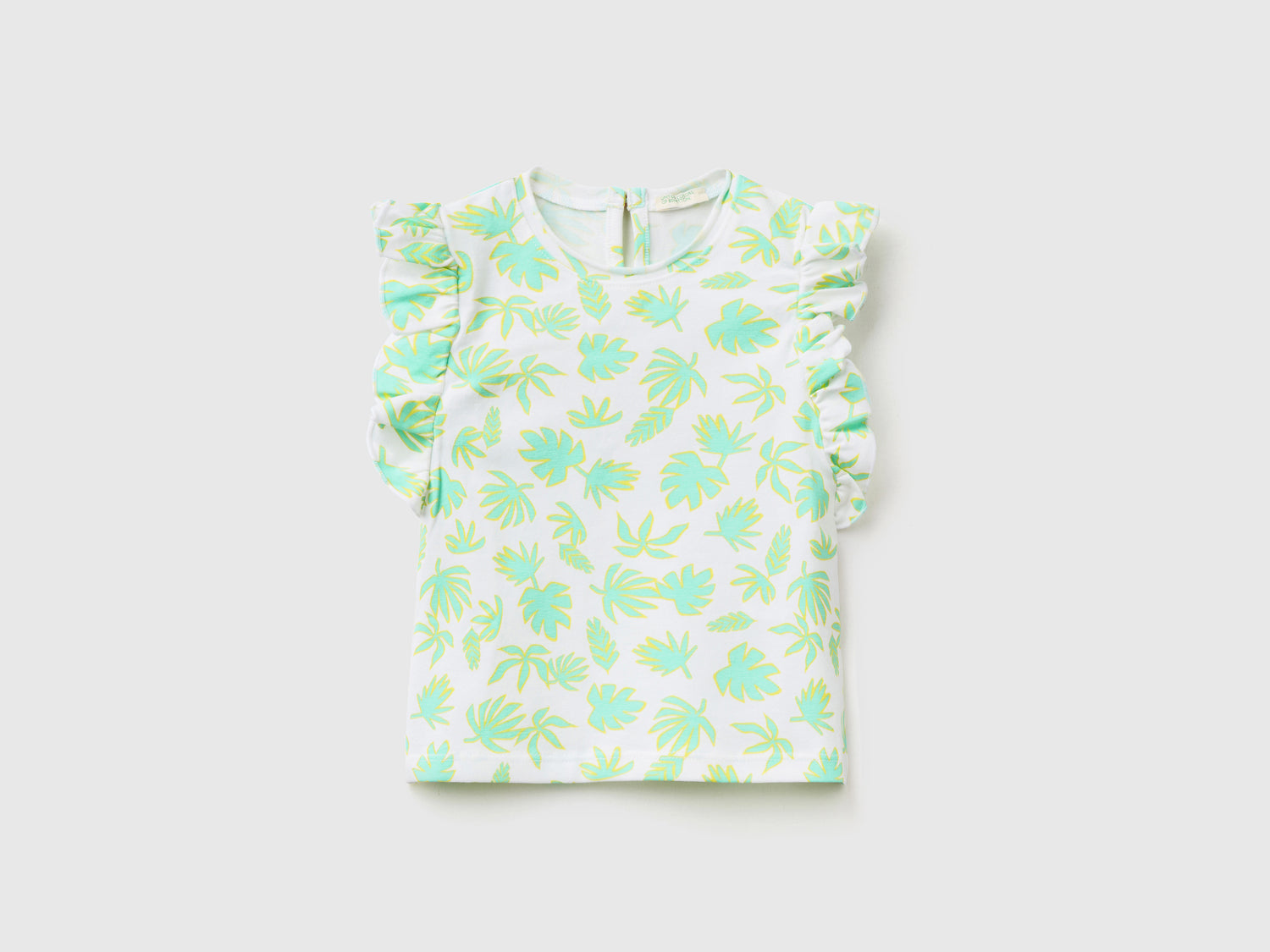 T-shirt leggera in cotone elasticizzato da neonato multi-color | Benetton Outlet