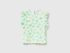 T-shirt leggera in cotone elasticizzato