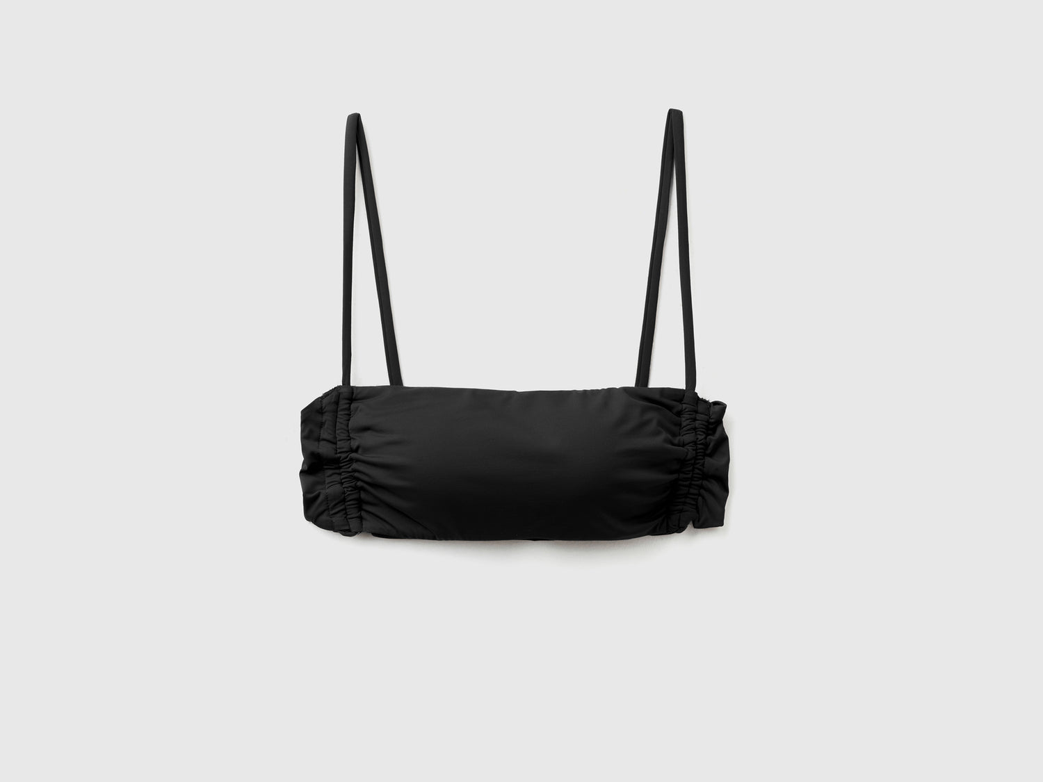 Reggiseno costume a fascia elasticizzato da donna nero | Benetton Outlet