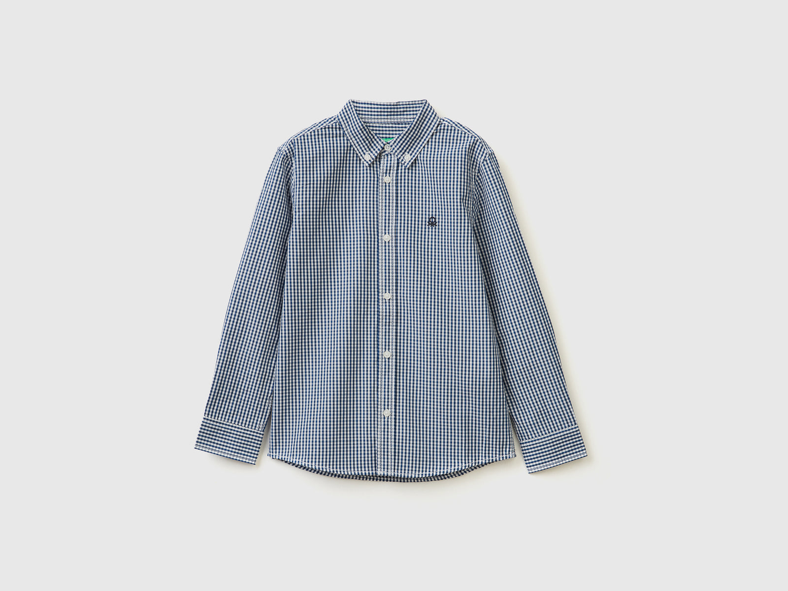 Camicia sportiva 100% cotone da bambino avio | Benetton Outlet