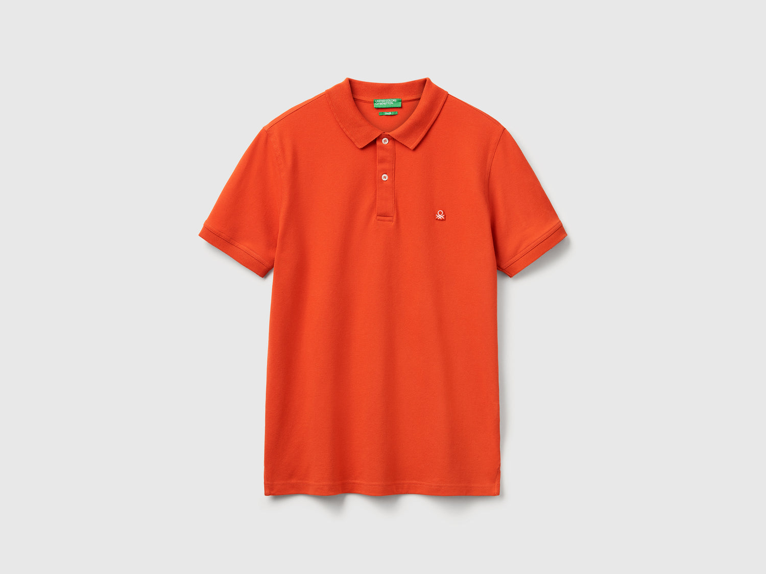 Polo slim fit da uomo arancione | Benetton Outlet