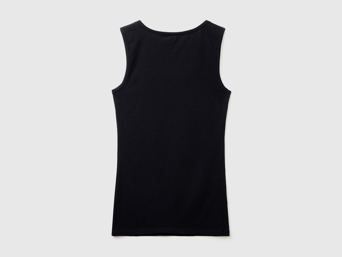 Canotta super stretch con pizzo