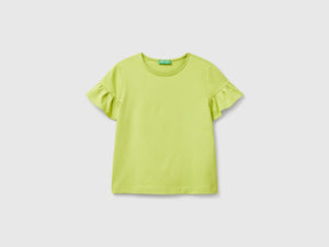 T-shirt con manica rouches