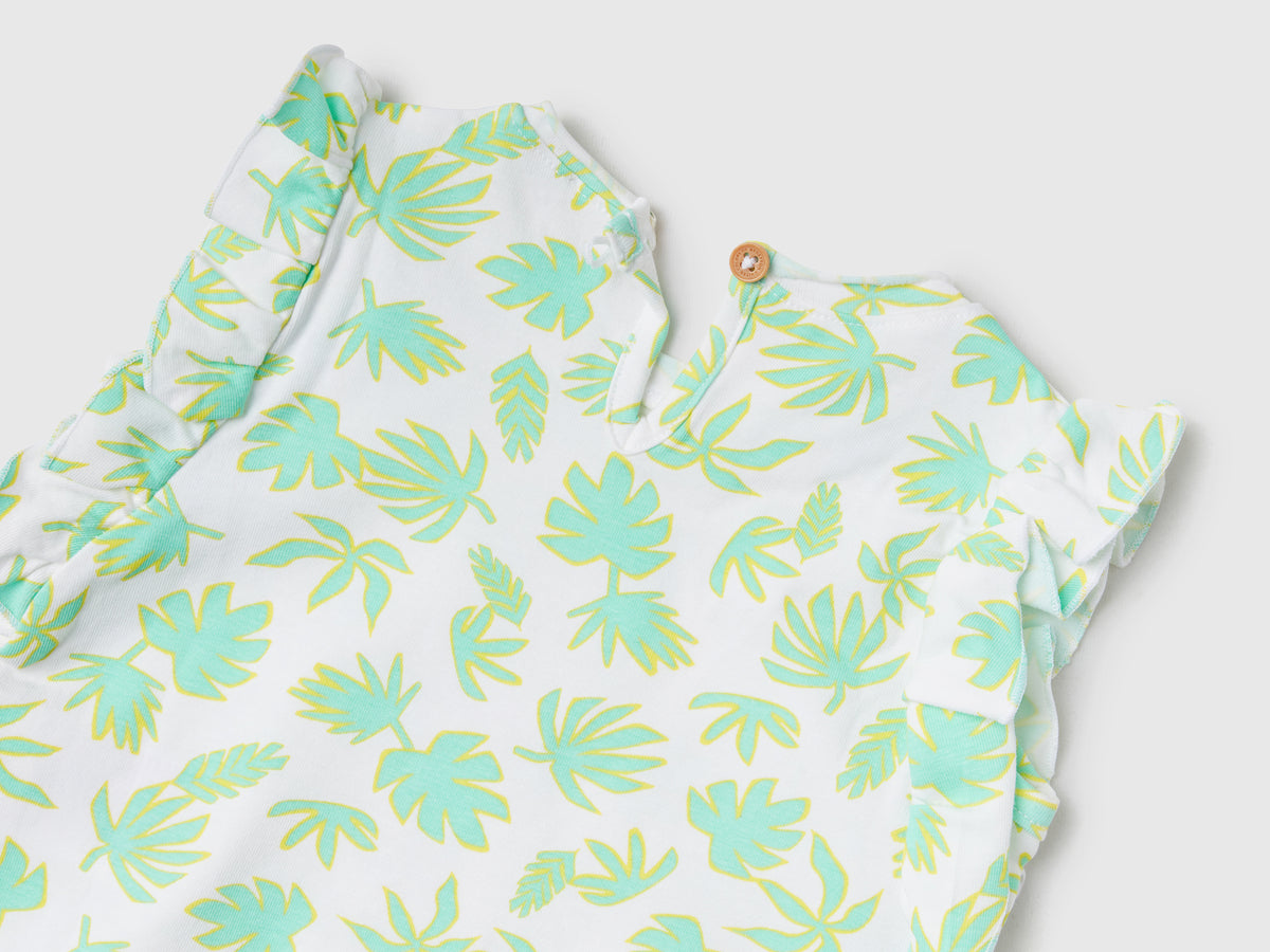 T-shirt leggera in cotone elasticizzato