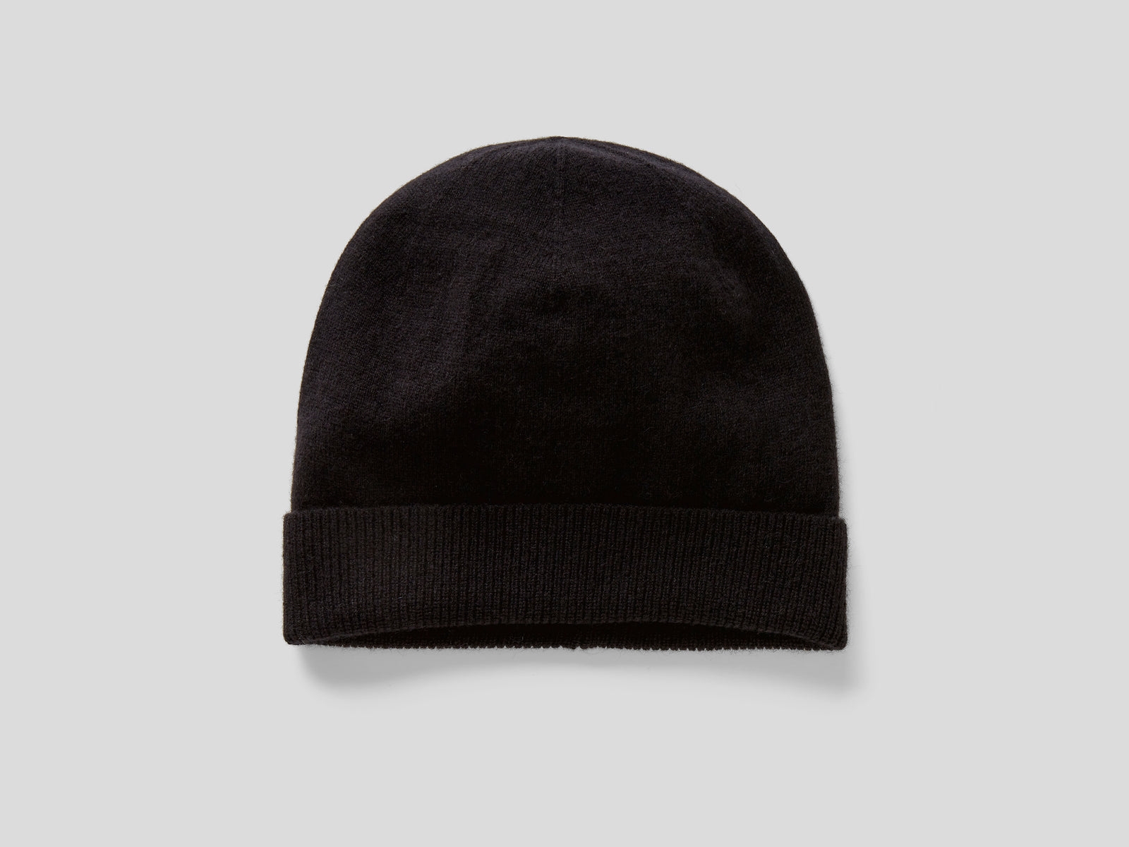 Berretto in puro cashmere da donna nero | Benetton Outlet