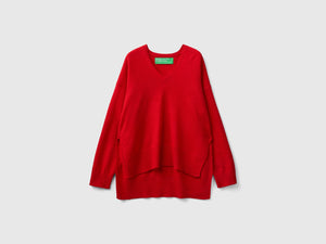 Maglia scollo a V over fit