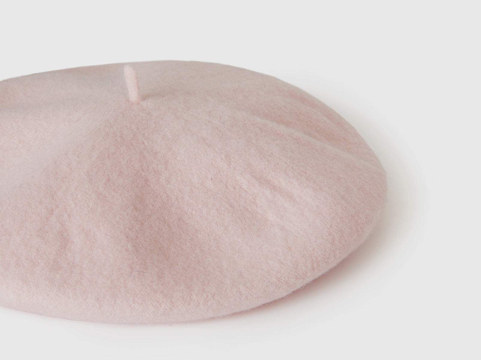 Basco classico in misto lana da donna rosa pastello 3 | Benetton Outlet