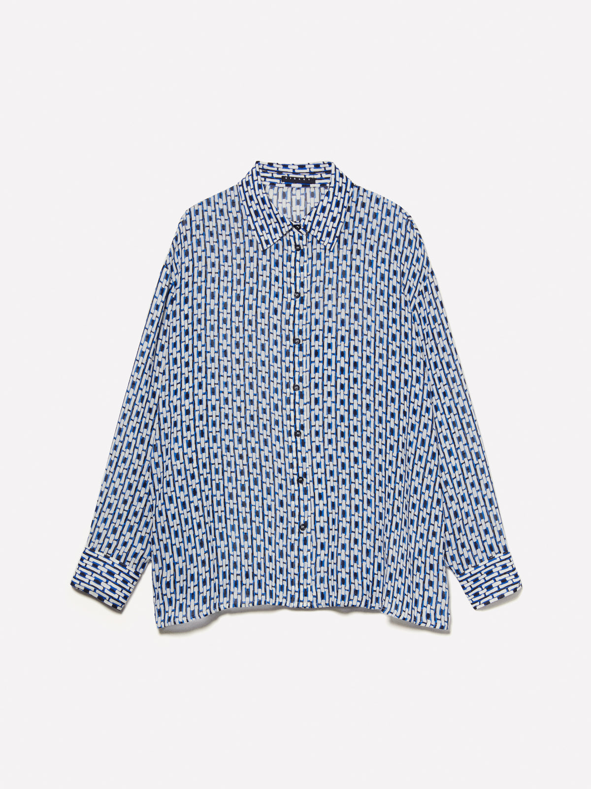 Camisa mirofantasia de corte cómodo