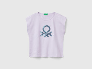 T-shirt con paillettes