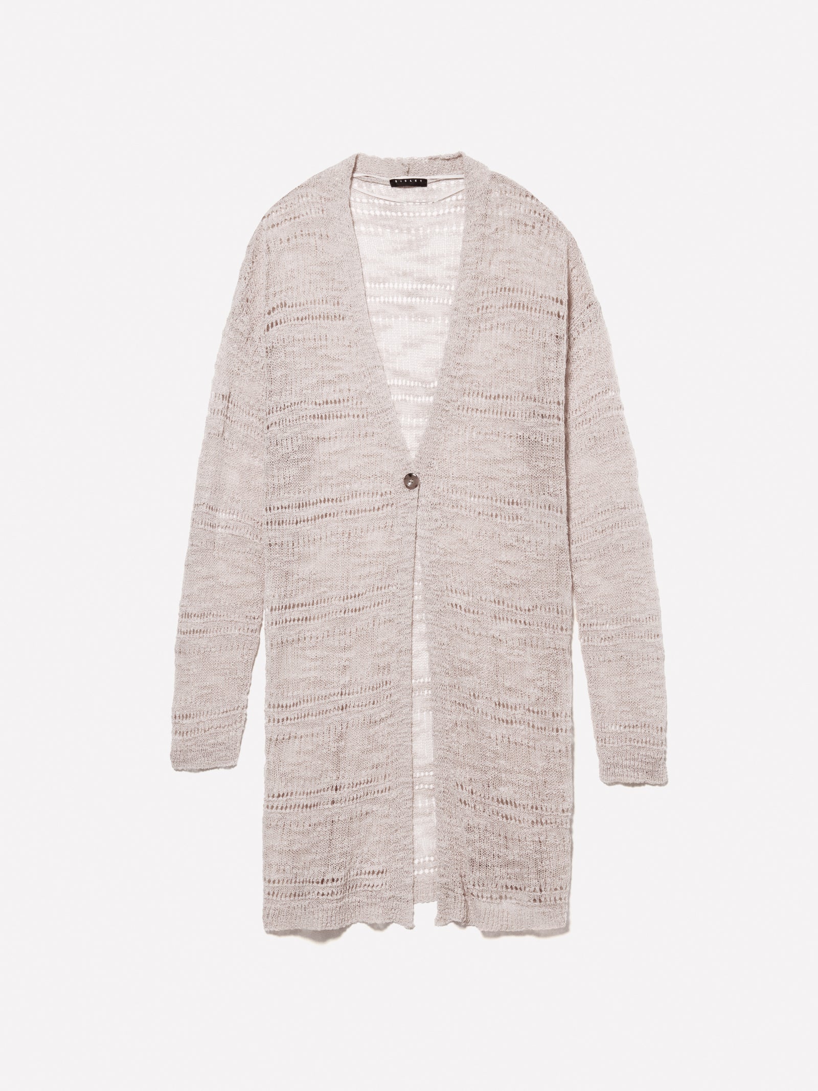 Cardigan lungo da donna beige | Sisley Outlet
