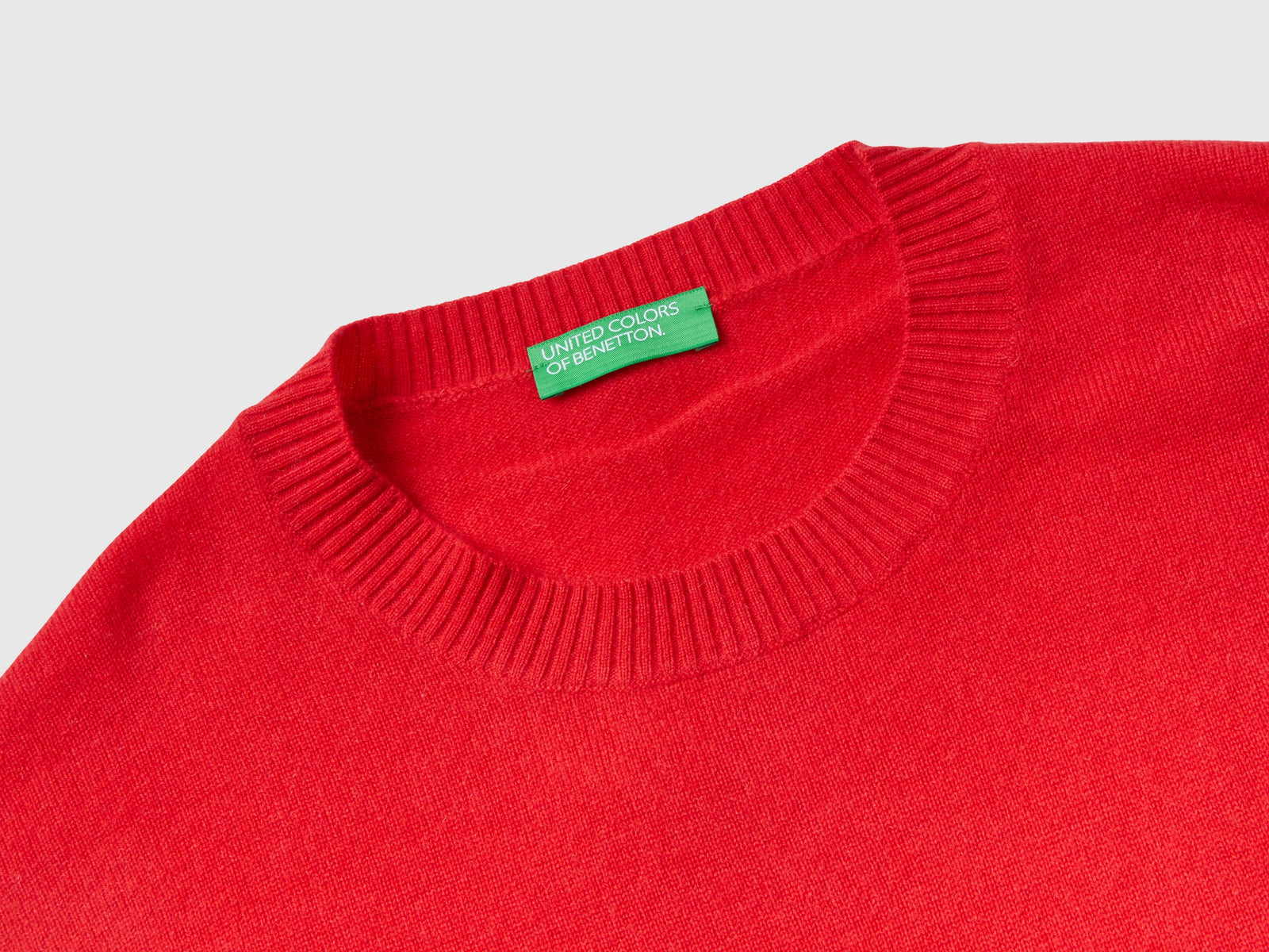 Maglia 100% cashmere da donna rosso corallo 3 | Benetton Outlet