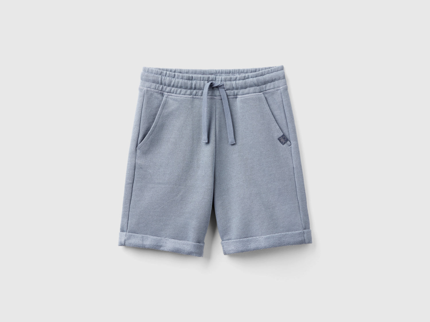 Bermuda in felpa di puro cotone da bambino avio | Benetton Outlet