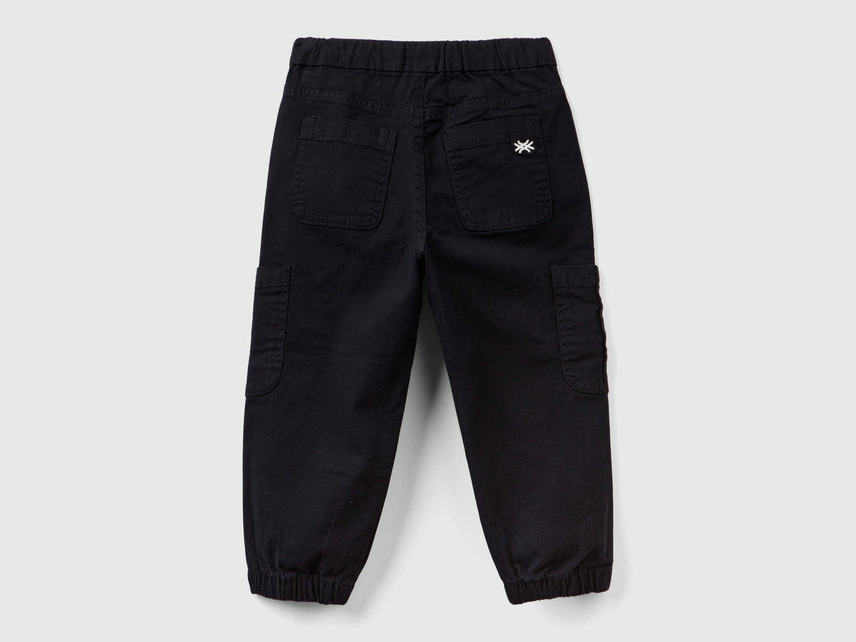 Joggers cargo in cotone stretch