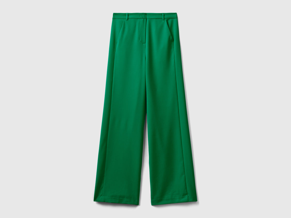 Pantaloni fluidi con gamba dritta