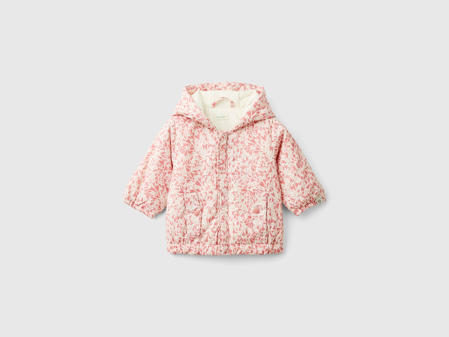 Giubbino fantasia "Rain Defender" da neonato rosa | Benetton Outlet