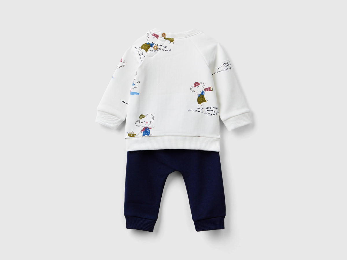Completo in felpa stretch
