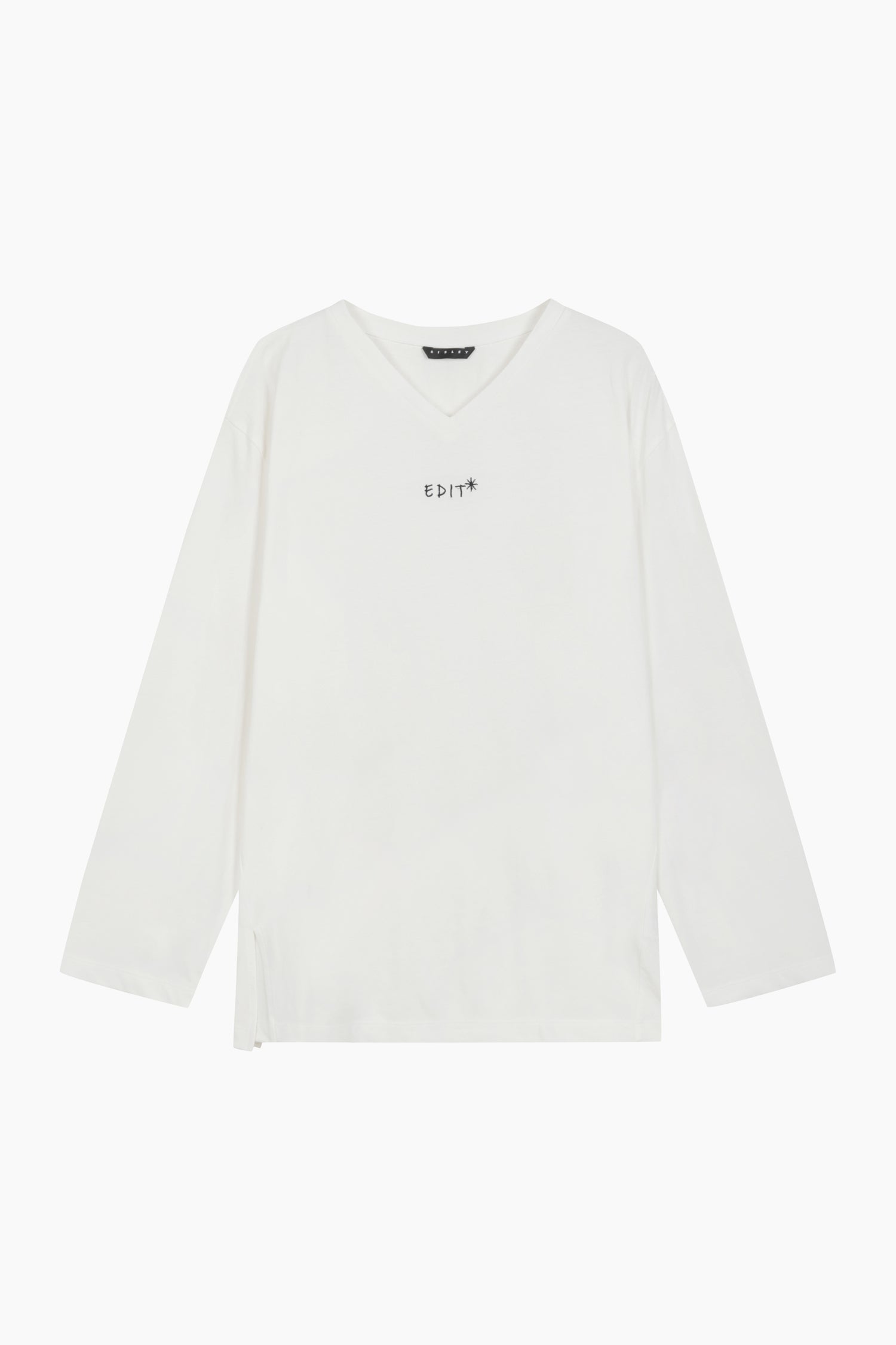 T-shirt con stampa lettering da donna bianco panna | Sisley Outlet