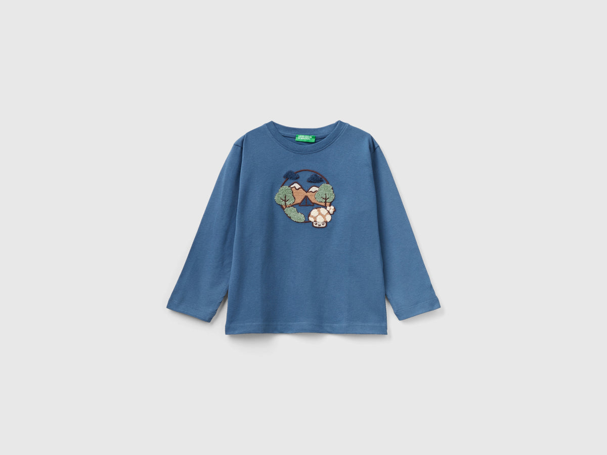 Maglietta regular fit con ricamo