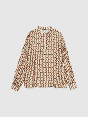 Blusa in chiffon stampato