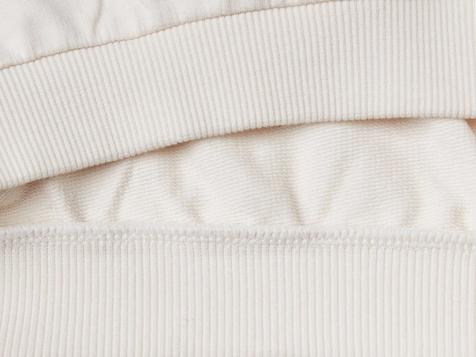 Felpa con ricamo floreale da bimba bianco panna 2 | Benetton Outlet