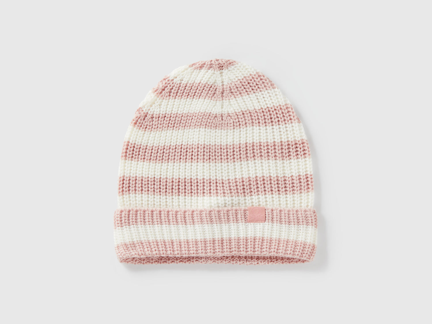 Cappello a righe da bimbo rosa tenue | Benetton Outlet