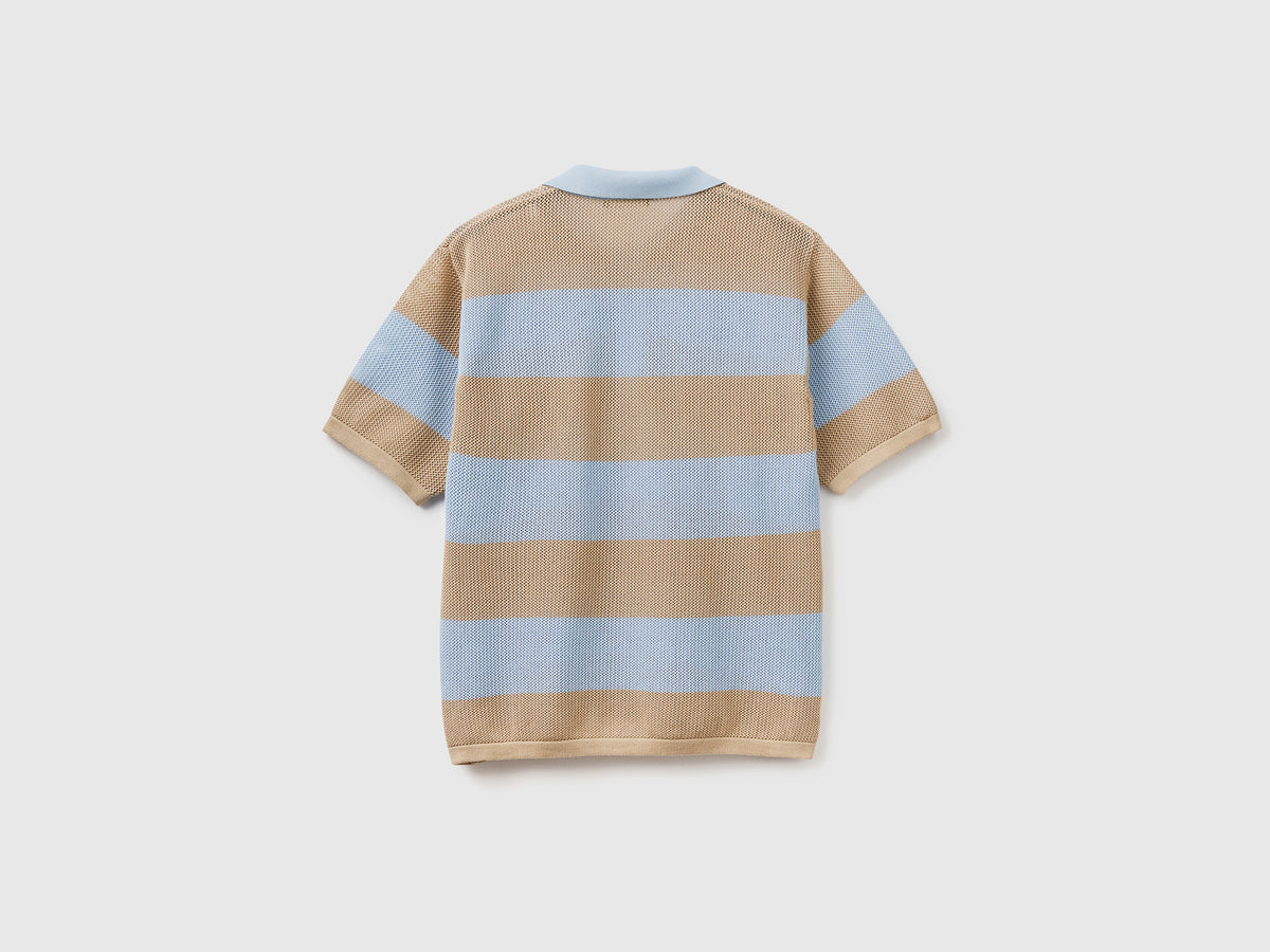 Polo in maglia a righe