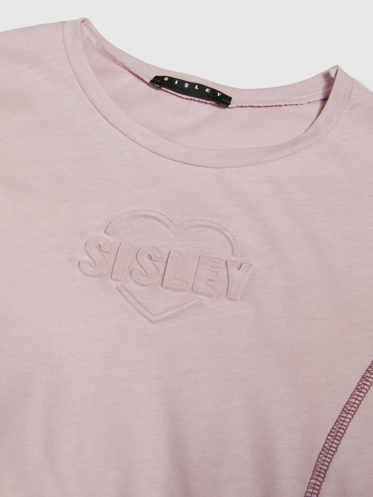 T-shirt con stampa a rilievo