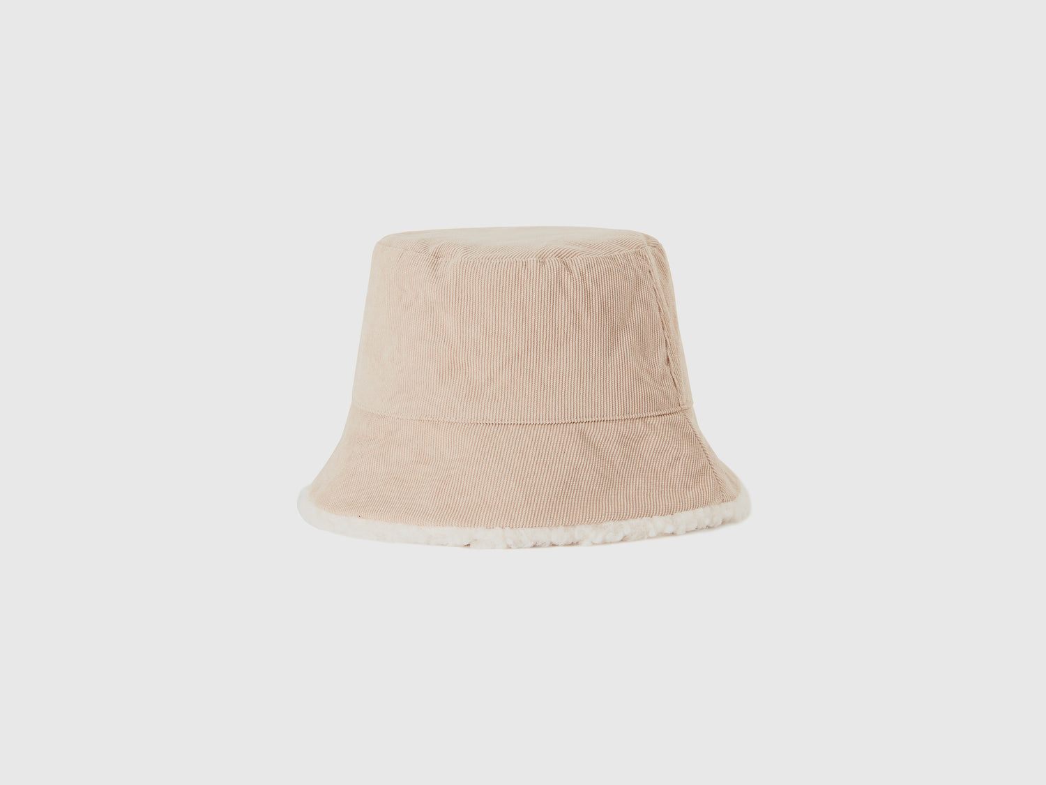 Cappello alla pescatora reversibile da donna bianco panna | Benetton Outlet