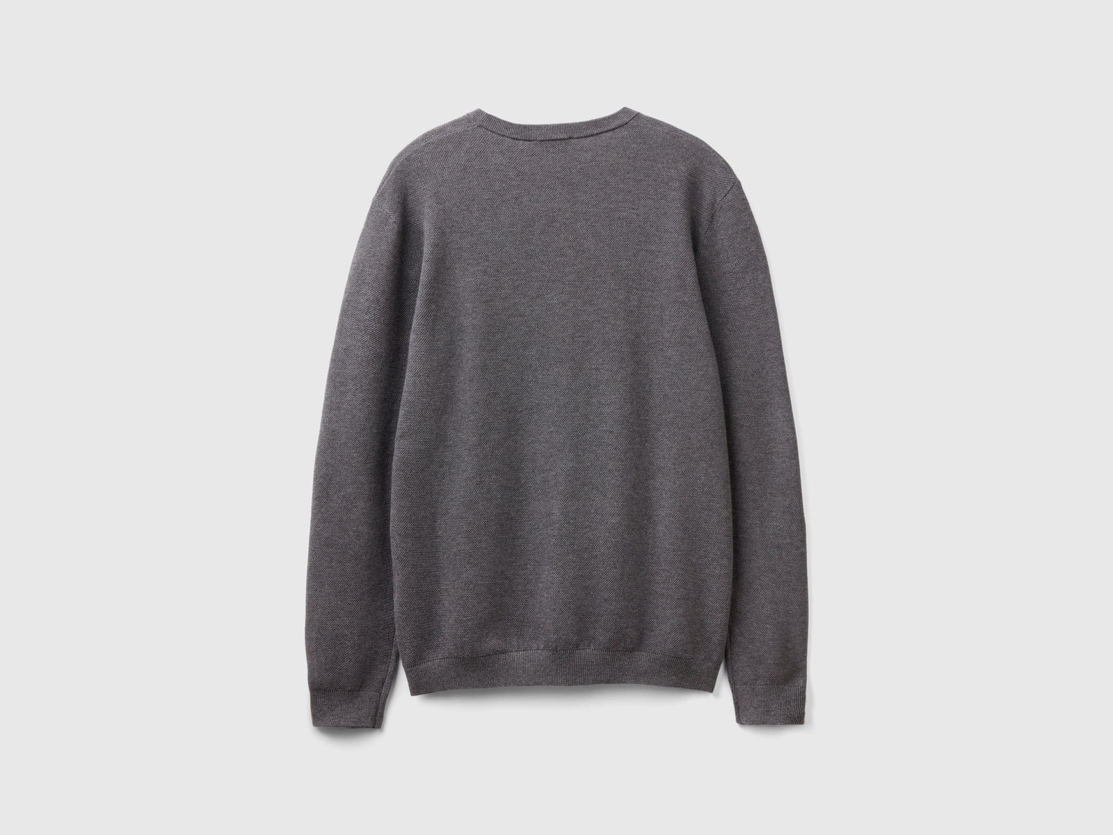 Maglioncino in misto cashmere da uomo grigio scuro 2 | Benetton Outlet