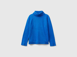 Maglione dolcevita in misto lana e cashmere